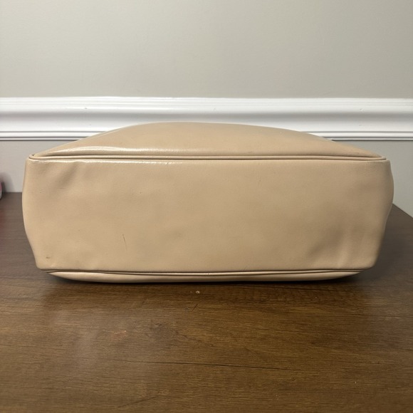 Longchamp Roseau Heritage Tan Beige Leather Tote Bag France Toggle Preppy - Picture 5 of 16